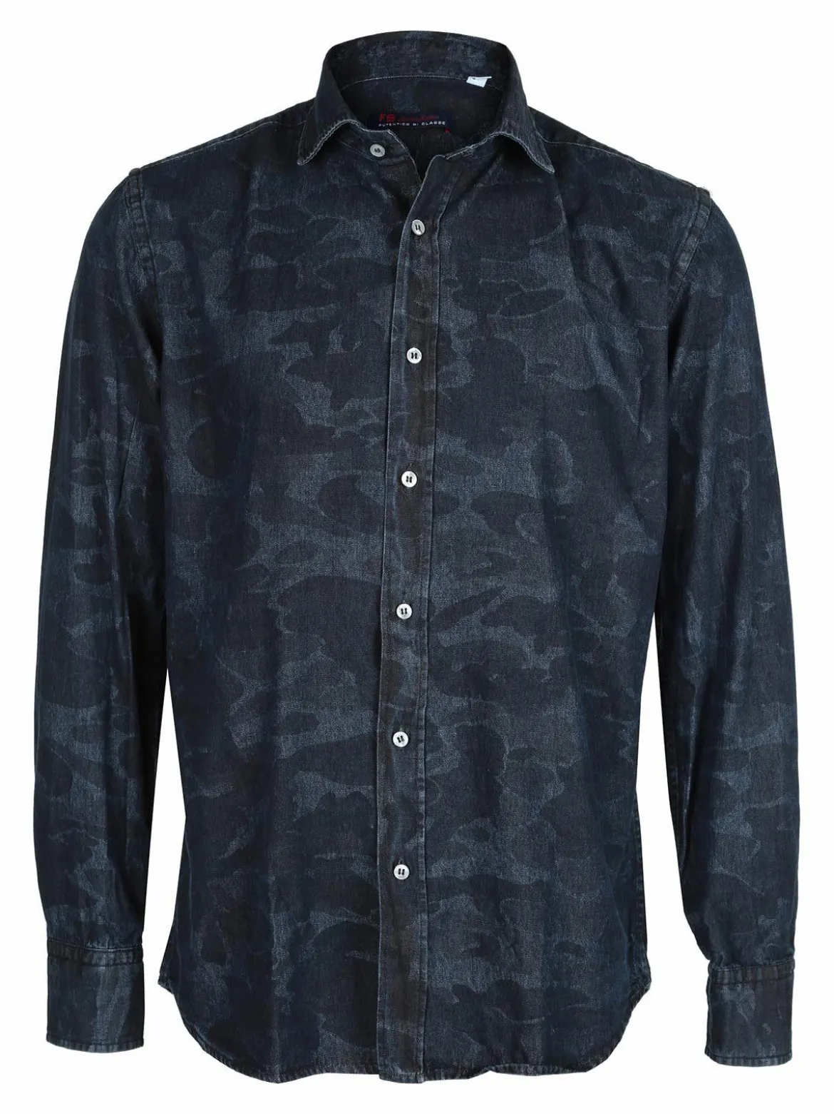 Fb Camicia da uomo con fantasia mimetica