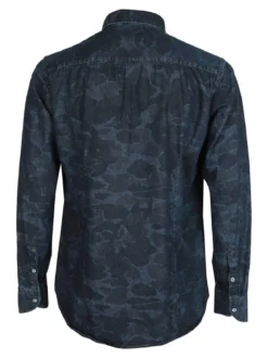 Fb Camicia da uomo con fantasia mimetica