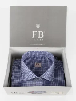 Fb Camicia slim fit da uomo a quadretti