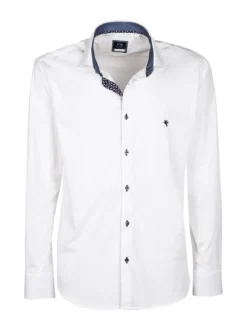 Fb Camicia uomo slim fit a maniche lunghe