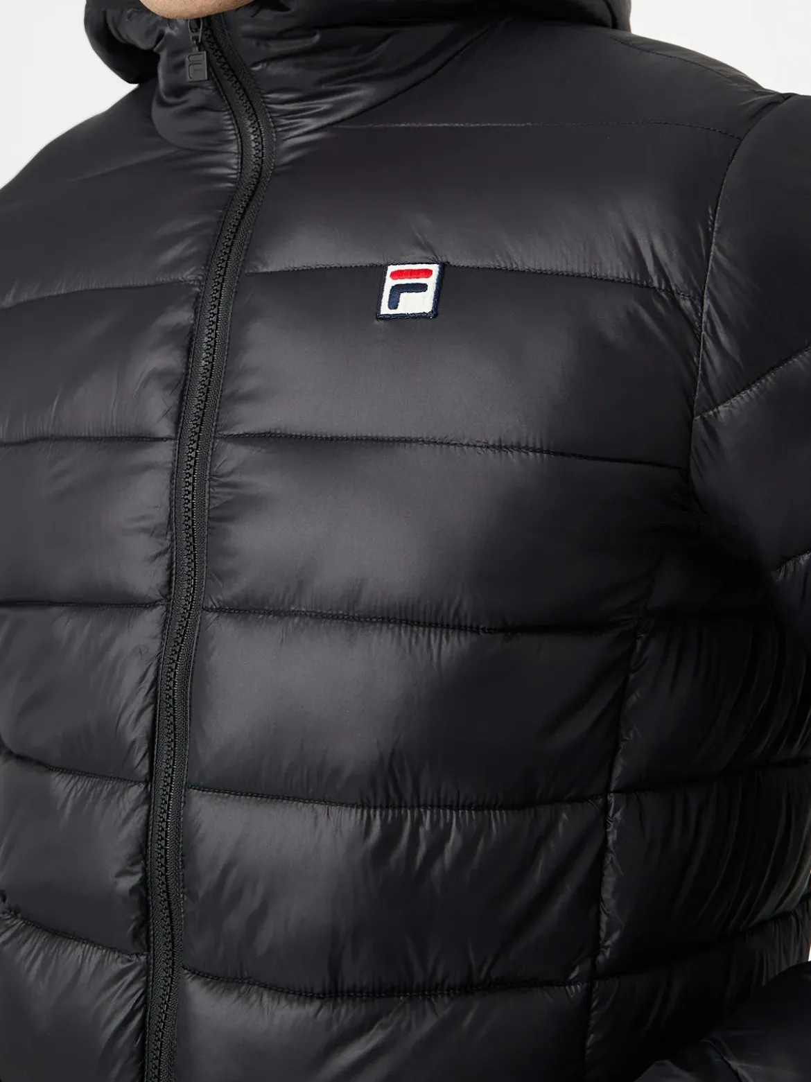 Fila Piumino da uomo con cappuccio - nero