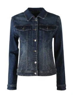 Flex Moda Giacca in jeans da donna con borchie - jeans