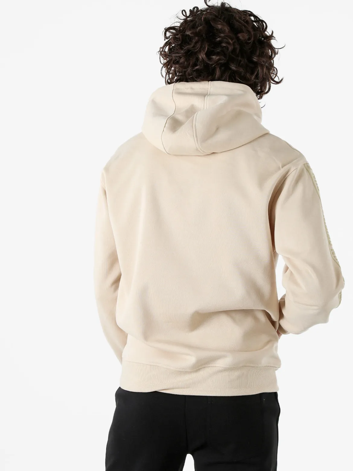 Flex Style Felpa da uomo con cappuccio - beige