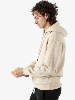 Flex Style Felpa da uomo con cappuccio - beige