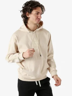 Flex Style Felpa da uomo con cappuccio - beige