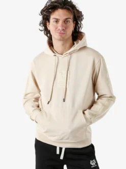 Flex Style Felpa da uomo con cappuccio - beige
