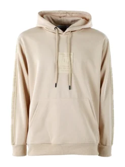 Flex Style Felpa da uomo con cappuccio - beige
