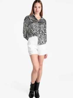 Forget Me Not Camicia donna animalier a maniche lunghe
