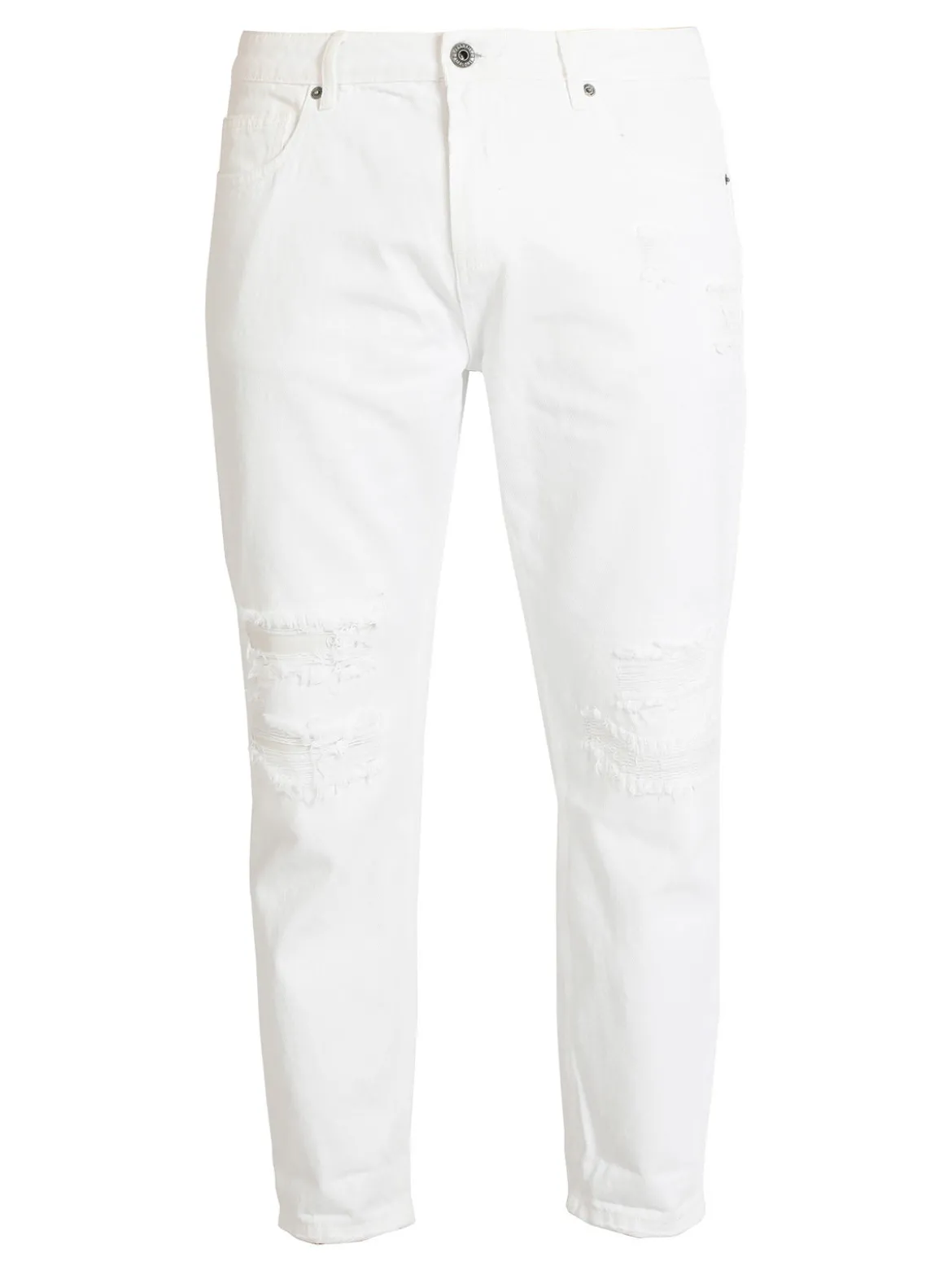 Frankie Malone Pantaloni cropped uomo con strappi