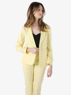 Frenetika Blazer donna con bottone - giallo