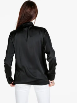 Frenetika Camicia donna effetto raso con cravattino