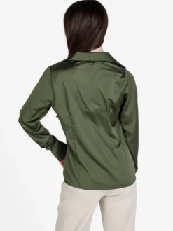 Frenetika Camicia donna effetto seta a maniche lunghe
