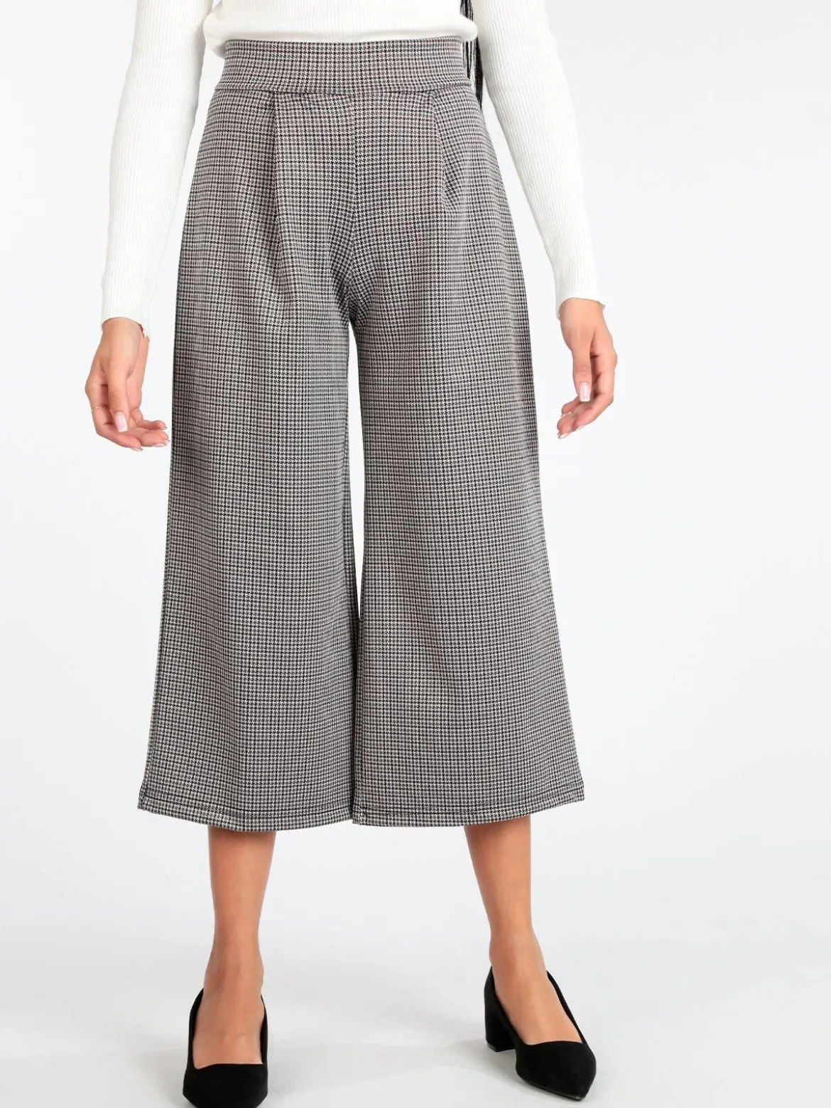 Frenetika Pantaloni culotte donna vita alta