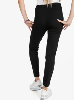 Frenetika Pantaloni donna a sigaretta con risvolto - nero
