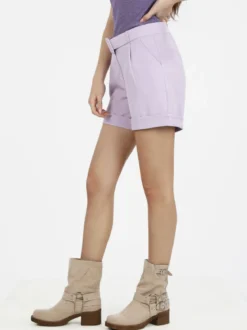 Frenetika Shorts donna con cintura e risvolto