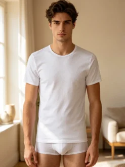 Garda Maglia intima uomo manica corta filo di scozia