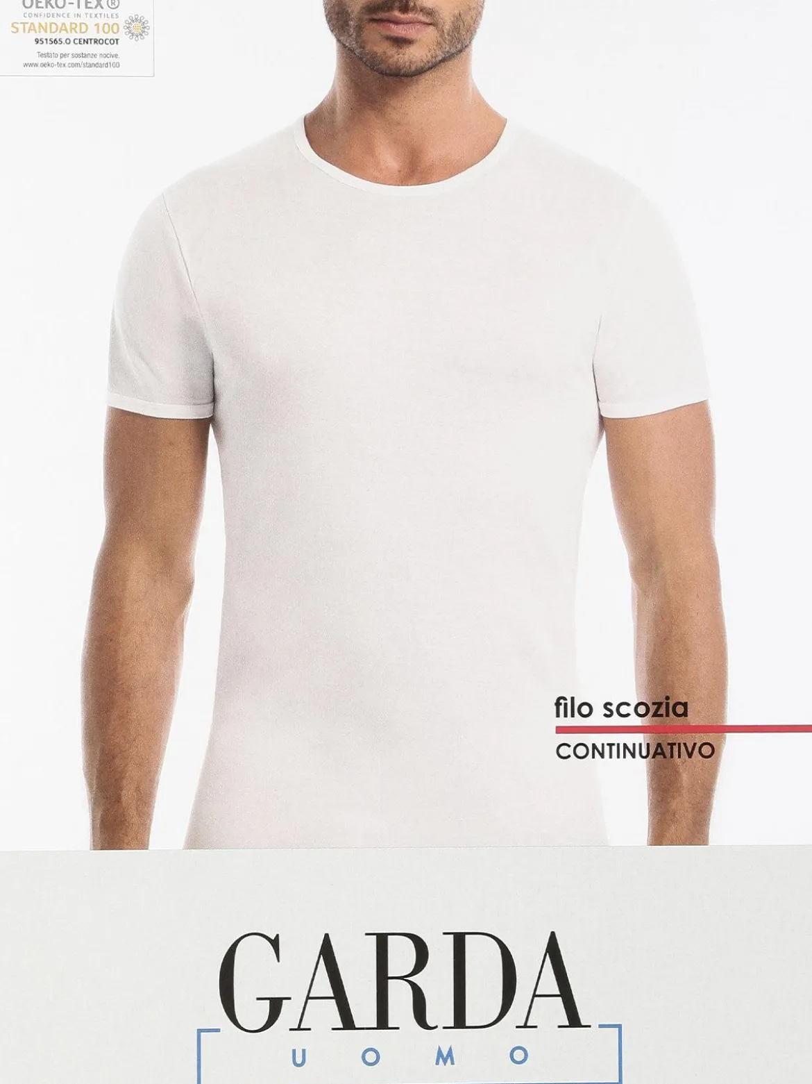 Garda Maglia intima uomo manica corta filo di scozia