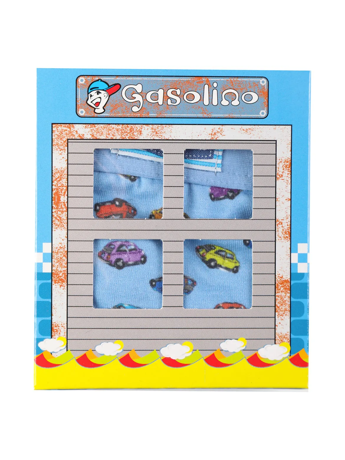 Gasolino Slip in cotone da bambino con stampe