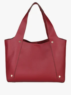 Gattinoni Borsa donna in ecopelle con doppi manici - rosso