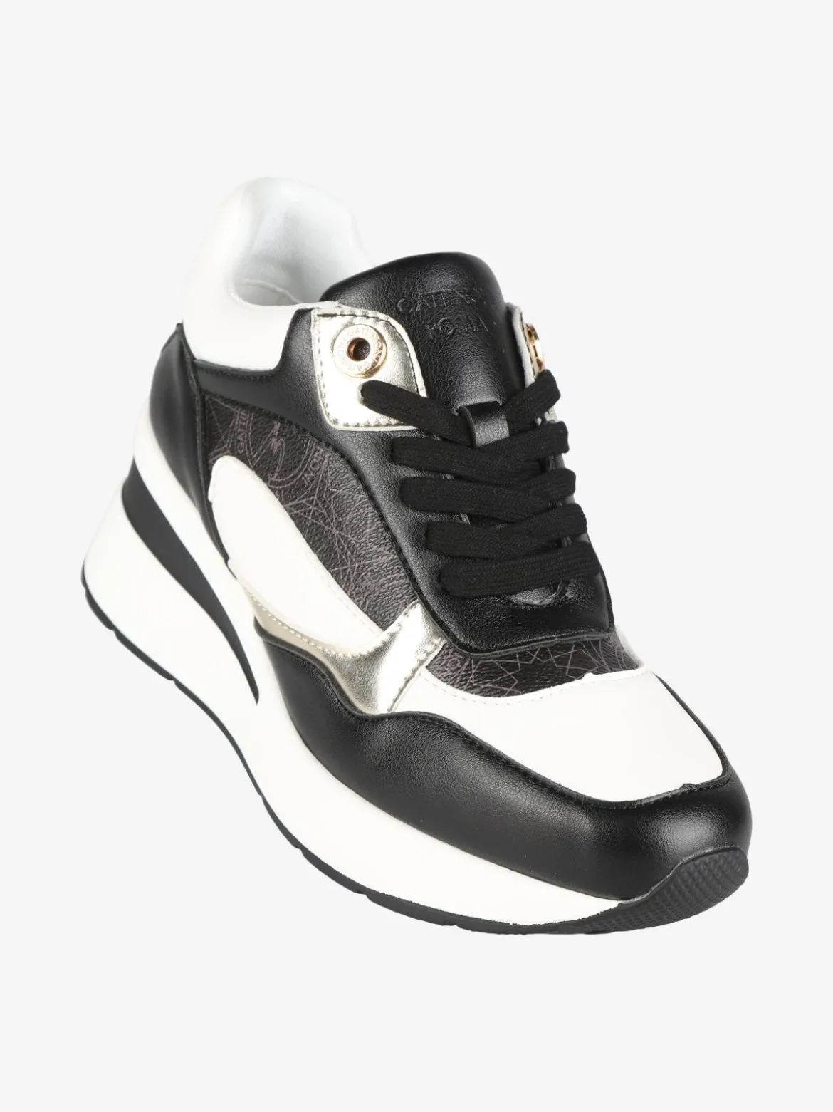 Gattinoni Sneakers donna con zeppa e stampe
