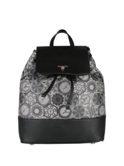 Gattinoni Zaino donna con stampe geometriche e patta