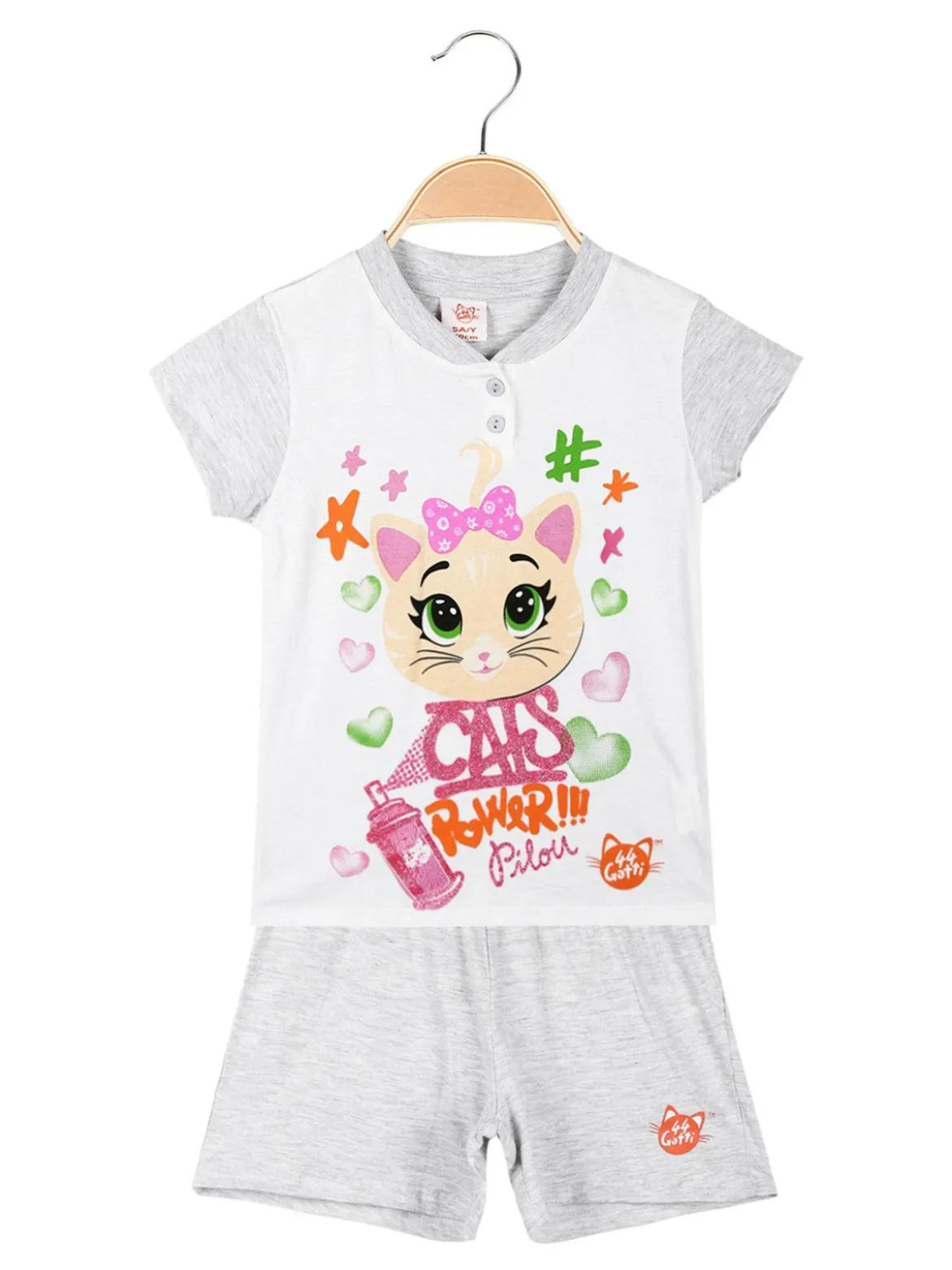 44 Gatti Pigiama corto bambina in cotone