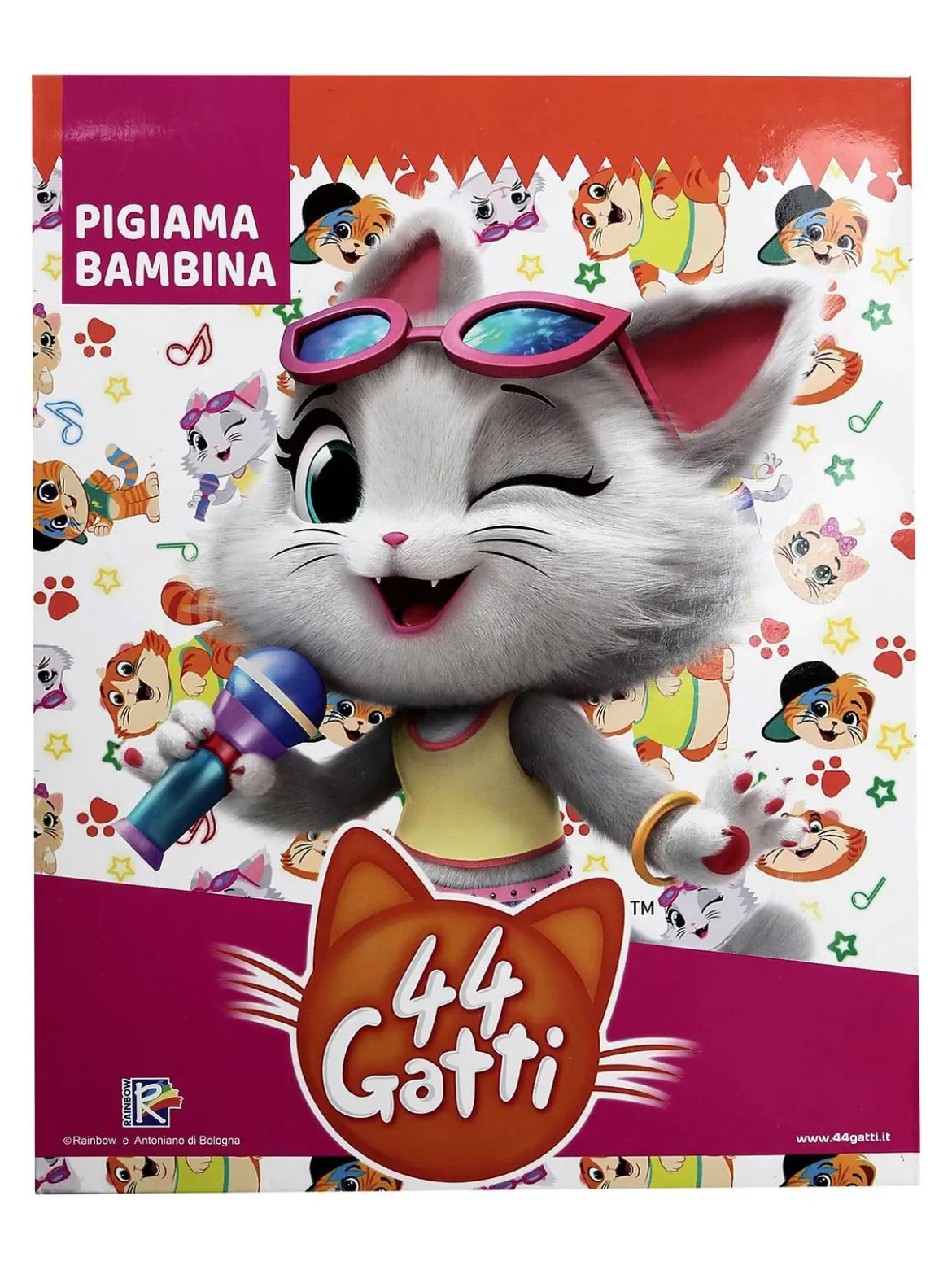 44 Gatti Pigiama da bambina in cotone felpato
