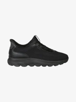 Geox D SPHERICA PLUS Sneakers donna con lacci elastici - nero