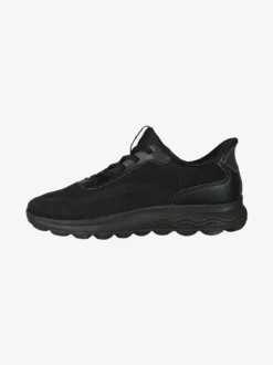 Geox D SPHERICA PLUS Sneakers donna con lacci elastici - nero