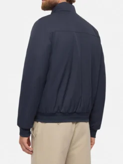 Geox VINCIT Giacca imperbeabile da uomo con zip - blu scuro