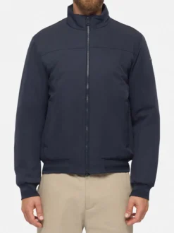Geox VINCIT Giacca imperbeabile da uomo con zip - blu scuro