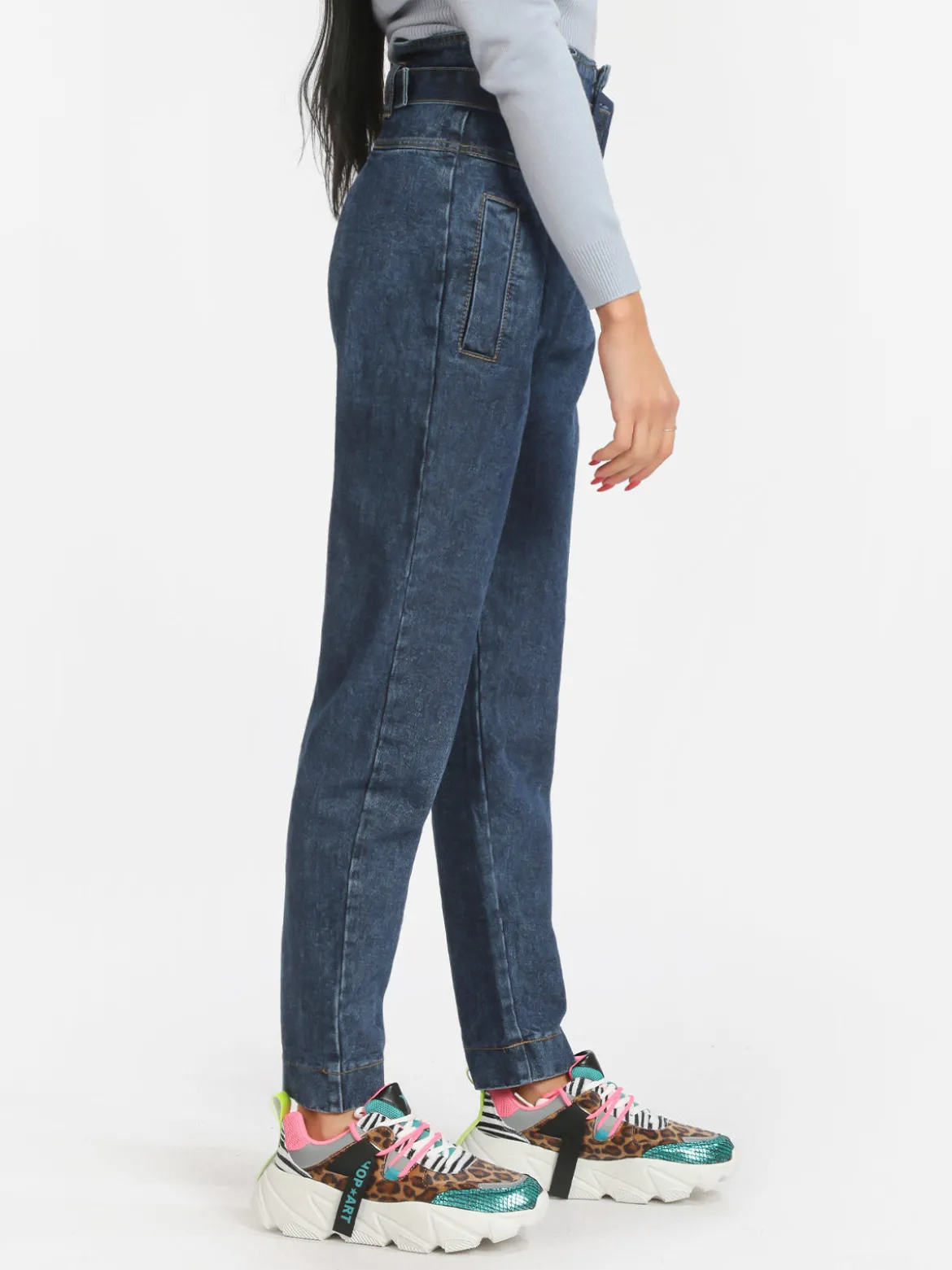 Ghiaccio&Limone Jeans donna push up a vita alta