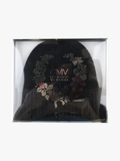 Gian Marco Venturi Cappello in maglia con risvolto - nero
