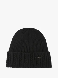 Gian Marco Venturi Cappello in maglia con risvolto - nero