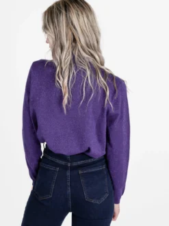 Gian Marco Venturi Maglia dolcevita da donna in lurex