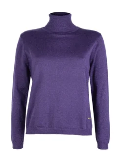 Gian Marco Venturi Maglia dolcevita da donna in lurex