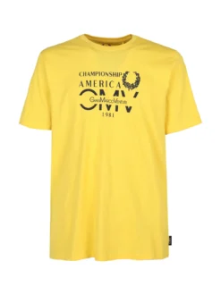 Gian Marco Venturi T-shirt girocollo da uomo in cotone con stampa scritta