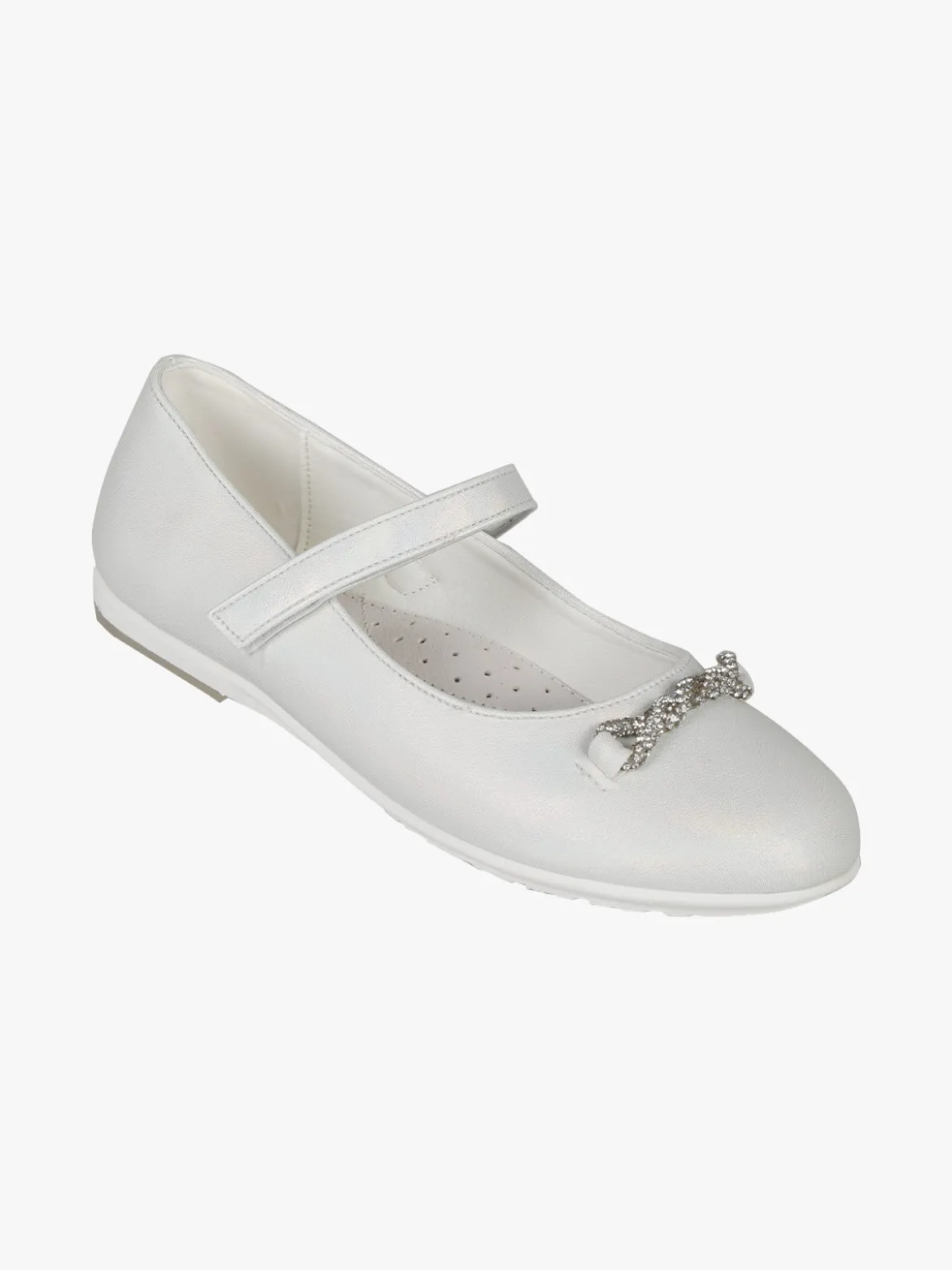 Giardino D'Oro Ballerine cerimonia da ragazza con cinturino e strass