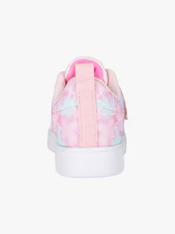Giardino D'Oro Sneakers da bambina basse con strappo e luci - rosa