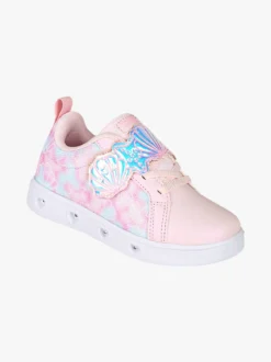 Giardino D'Oro Sneakers da bambina basse con strappo e luci - rosa