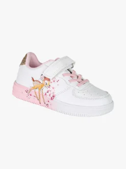 Giardino D'Oro Sneakers da bambina con cinturino a strappo e glitter - bianco