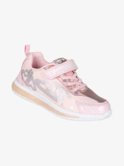 Giardino D'Oro Sneakers da ragazza con luci e cinturino a strappo - rosa