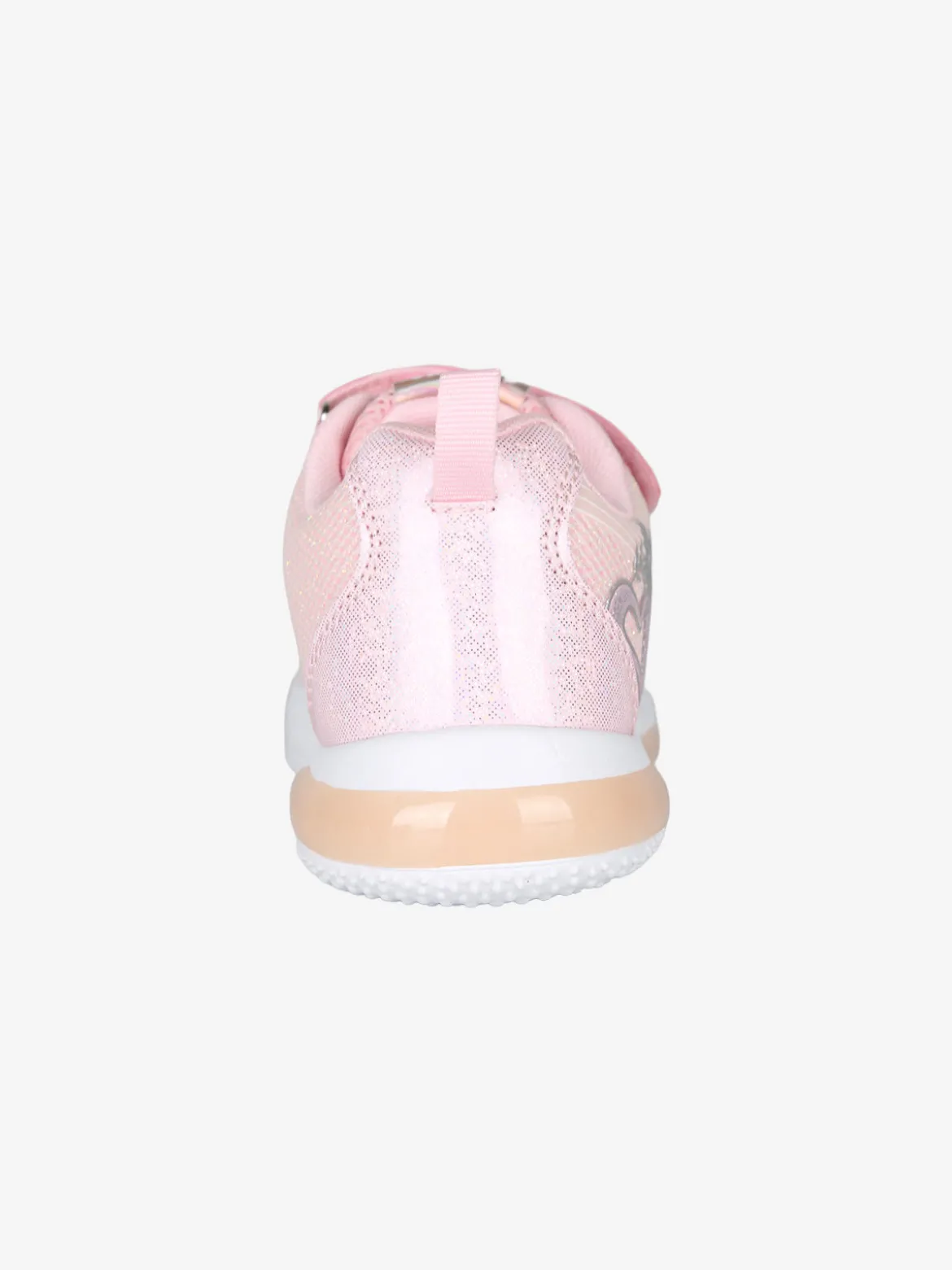Giardino D'Oro Sneakers da ragazza con luci e cinturino a strappo - rosa