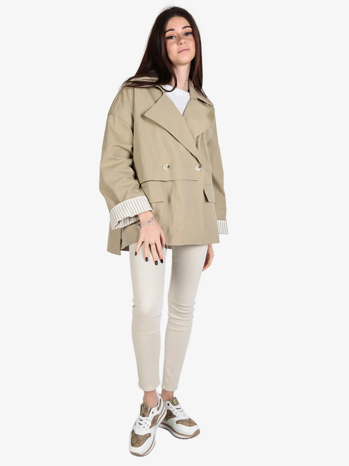 Gioya Giacca leggera da donna oversize