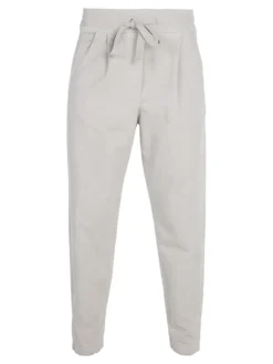 Gioya Pantaloni jogger da donna in cotone con coulisse