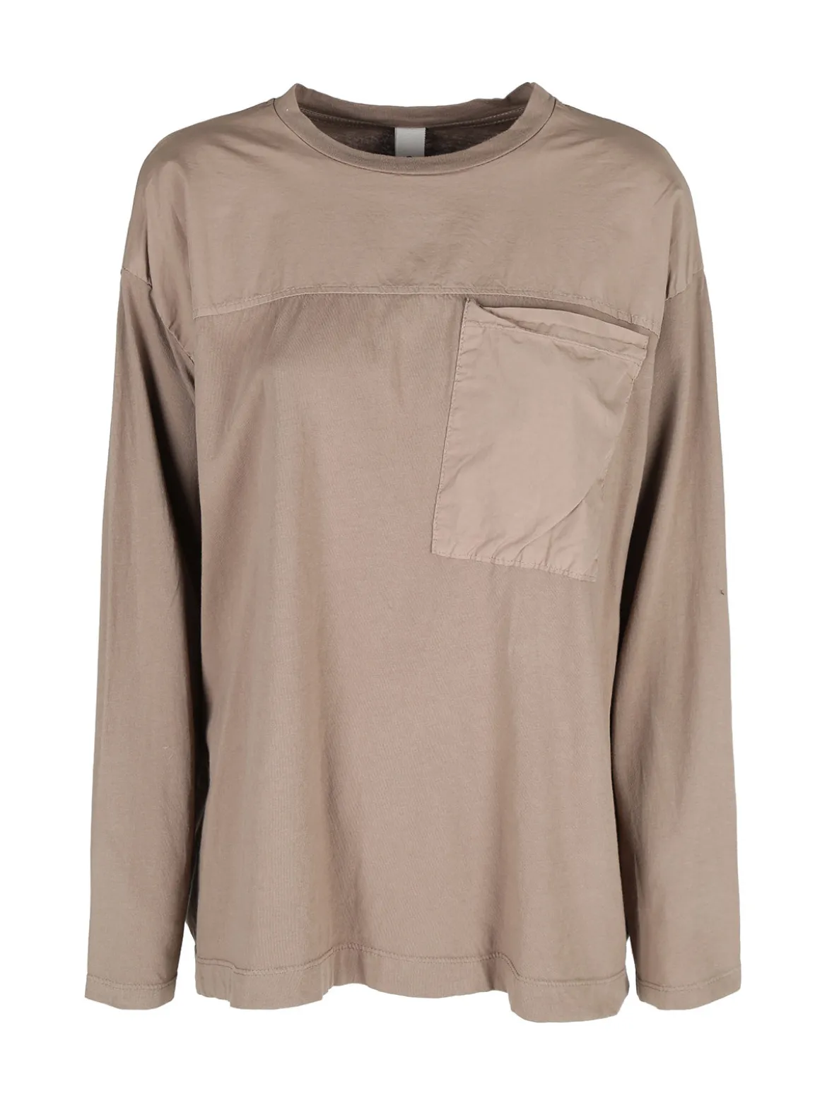 Gioya T-shirt donna oversize a maniche lunghe in cotone