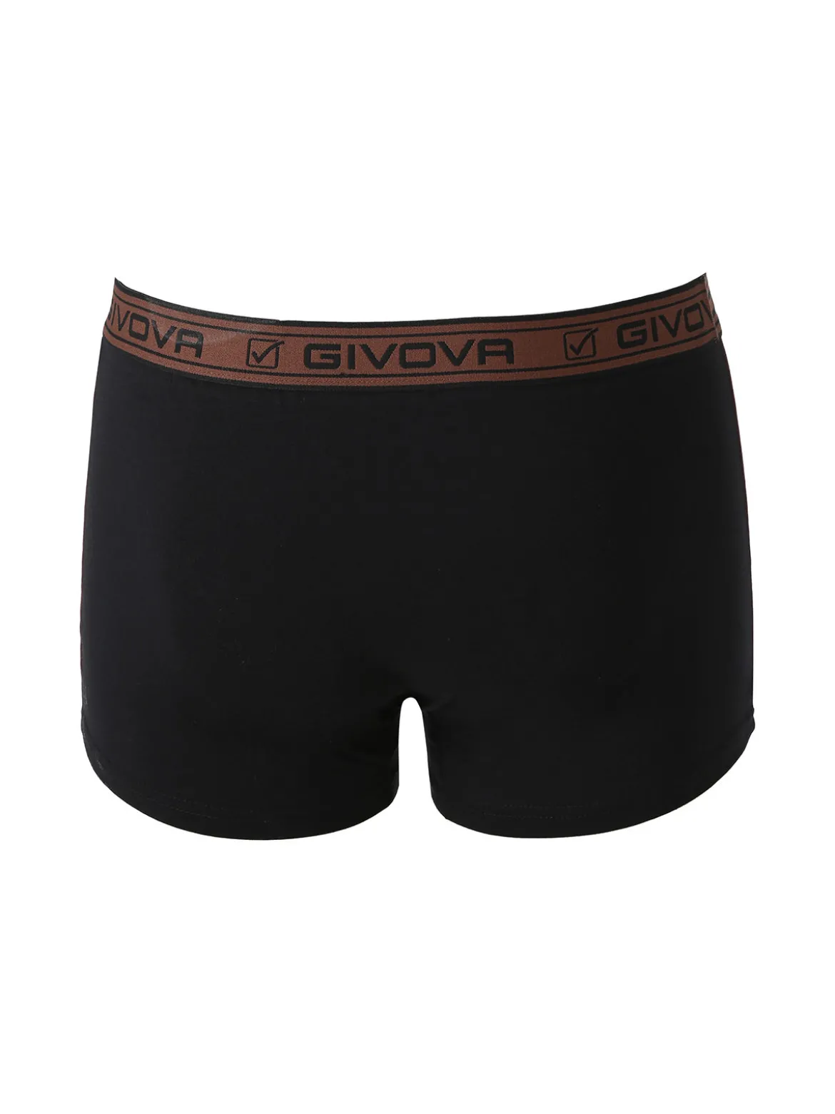 Givova Boxer da uomo bicolore in cotone bielastico - marrone
