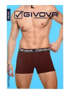 Givova Boxer da uomo in cotone bielastico - bordeaux