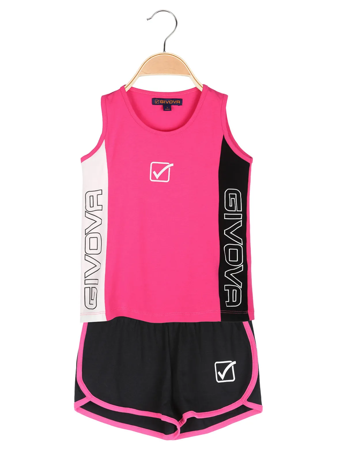 Givova Completo corto da bambina canotta e shorts