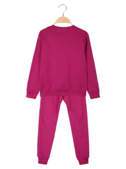 Givova Completo tuta 2 pezzi da ragazza con felpa girocollo - fucsia